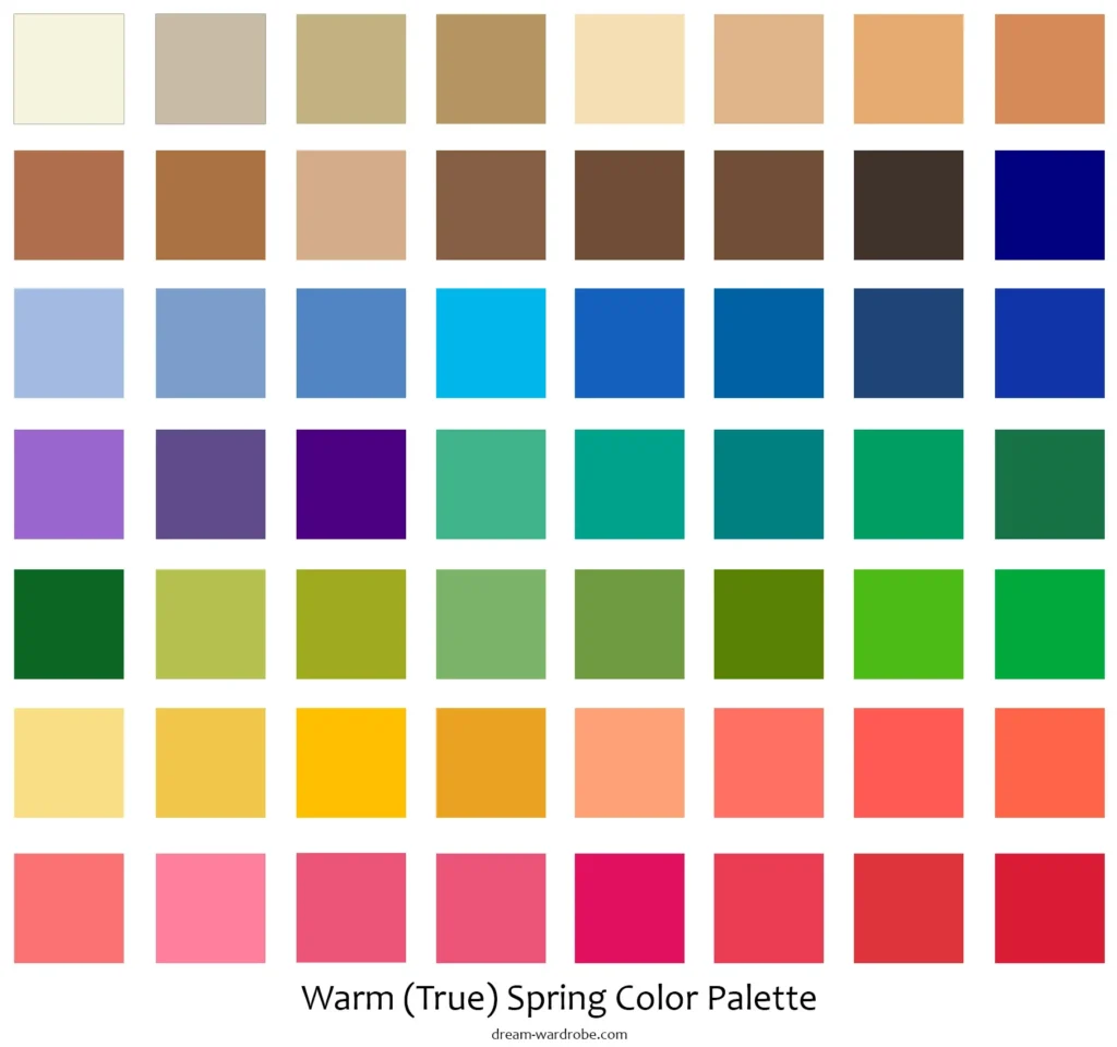 true spring color palette