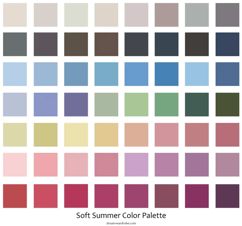 soft summer color palette