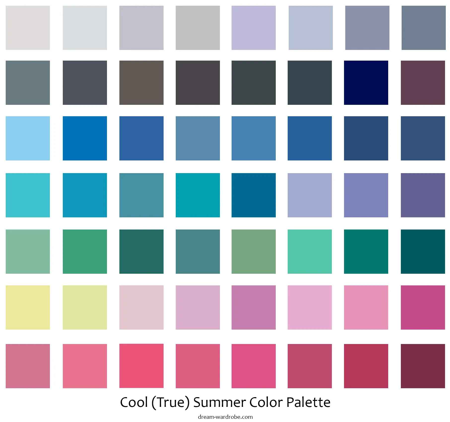 true summer color palette